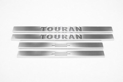Накладки на пороги  (нерж.) 4 шт VW TOURAN 2003 - 2009
